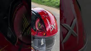 Axor Apex Venomous black red #shorts #youtubeshorts #rs200 #ktm #bikerider #axorhelmets #vlog