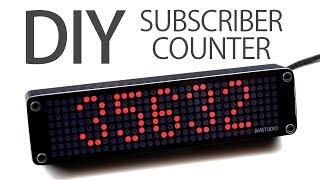 MAKE A WiFi YOUTUBE SUBSCRIBER COUNTER CLOCK