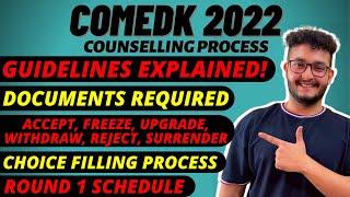 COMEDK 2022 Counselling Registration | Guidelines & Schedule | Documents Required | Important Dates