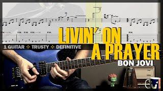 Livin' on a Prayer | Guitar Cover Tab | Guitar Solo Lesson | Talkbox Riff | BT w/ Vocals  BON JOVI