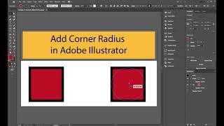 Add corner radius in Adobe Illustrator