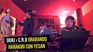 Duki y C.R.O Grabando Harakiri en el estudio