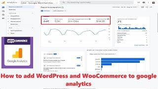 How to add WordPress and Woocommerce to google analytics|Easy Method