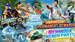 Bermuda beach party event free Rewards, Next Gold Royale| Free Fire New Event | Ff New Event Today