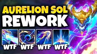 THE AURELION SOL REWORK IS COMPLETE MADNESS! (ONE Q = ONE KILL) - League of Legends