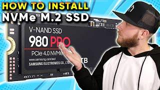 How To Install an M.2 SSD: Installation Tutorial with Samsung 980 Pro M2 SSD Drive