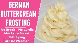 German Buttercream Frosting Recipe | How to make Buttercream | Cake Frosting Recipe | Cake Cream