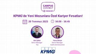 KPMG’de Yeni Mezunlara Özel Kariyer Fırsatları!