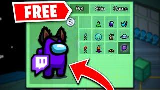 HOW TO GET FREE TWITCH PET IN AMONG US! (FREE GLITCH PET)