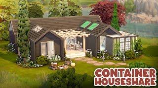 Repurposed Container Houseshare  | The Sims 4 Speed Build