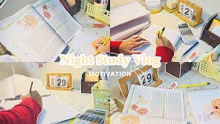 Night Study Vlog | Productive and  *Motivational*| Study Vlog Bangladesh 