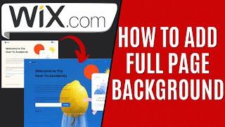 How to Have a Full Website Background on Wix [Quick Guide]