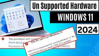 How to Install Windows 11 on Unsupported CPU & TPM 1.2