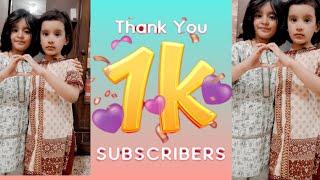 Thanks for 1k subscriber  complete 1000 subscribers | @eshalkhan638