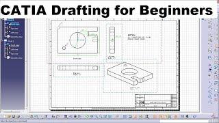 CATIA Drafting / Drawing Tutorial for Beginners - 1