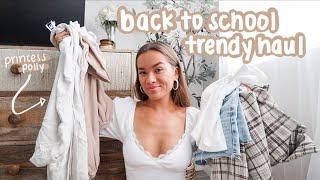 BACK TO SCHOOL try-on clothing haul ft. princess polly!