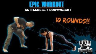 Simple Kettlebell and Bodyweight Workout - Follow Along