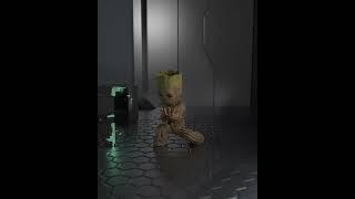 Blender Perfect Loop - Baby Groot #shorts