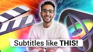 How to make Subtitles like Ali Abdaal for Final Cut Pro! - Apple Motion