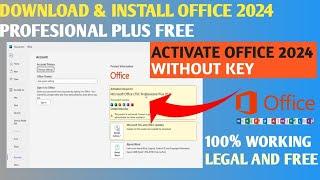 Download, Install and Activate Microsoft Office 2024 for FREE 100% working |Legal Way to Use Office