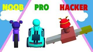 NOOB vs PRO vs HACKER  - Car Craft.io