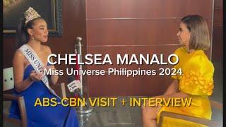 Interviewing MUPH CHELSEA MANALO in her ABS-CBN visit! 