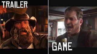 RDR2 - Comparison of Trailer Graphics vs Game Graphics