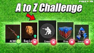 A TO Z CHALLENGE IN FREE FIRE 