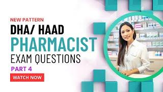 DHA/HAAD PHARMACIST EXAM NEW PATTERN QUESTIONS PART 4 #dha_pharmacist_exam_questions #dhaexam