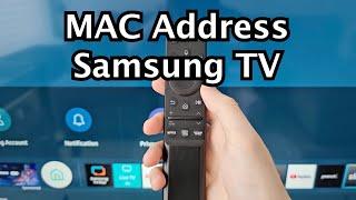 How to Find MAC Address on Samsung Smart TV!