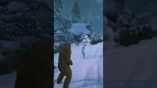 Yeti VS Sasquatch #gta #shorts #funny #memes #gaming #gta5 #xbox #yeti #christmas #bigfoot