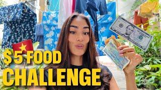 $5 Food Challenge Hanoi Vietnam | What does 5 USD get you in Hanoi Vietnam ? Food Vlog