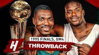 Hakeem Olajuwon vs Shaquille O'Neal EPIC Game 4 Duel Highlights 1995 NBA Finals - MUST SEE