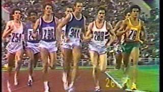 1980 Olympics in Moscow the 800m final - winner Steve Ovett