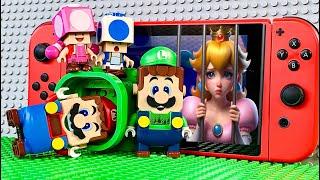 Lego Super Mario Bros enter the Nintendo Switch to save Peach! #legomario