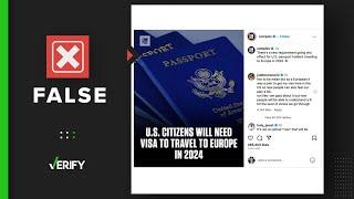 No, U.S. citizens will not need a visa to travel to most of Europe in 2024
