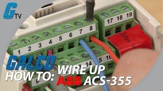 How to Wire Up I/O on ABB ACS-355 AC Drive for ABB Standard Macro
