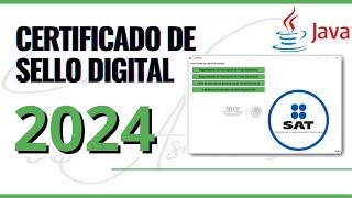 CERTIFICADO DE SELLO DIGITAL SAT 2024 (TUTORIAL - Incluye java)