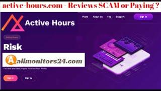 active-hours.com, Reviews Scam Or Paying ?