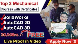 Mechanical engineering free certificate | mechanical certificate | mechanical certification courses