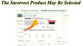Communication Error The Incorrect Product May Be Selected Fix