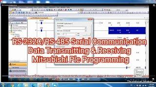 RS-232C / RS-485 Serial Communication Data Transmitting & Receiving Mitsubishi Plc Programming