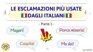 LE ESCLAMAZIONI ITALIANE (Parte 1)