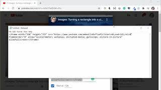 Finding YouTube embed code and specifying the start and end time
