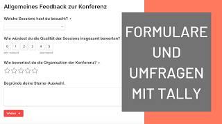 Tally Tutorial: Kostenlose Google Forms und Typeform Alternative