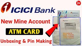 ICICI Bank Atm Pin Banay Online | ICICI Mine Saving Account Debit Card Unboxing And Pin Generate |