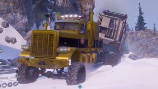 SnowRunner | Mountaintop Delivery | iX 3880 | Flooded Foothills, Yukon | Gameplay 39