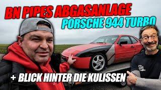 BN-Pipes Abgasanlage für den Porsche 944 Turbo! + Blick hinter die Kulissen