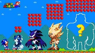 Super Mario but 999 HEARTS make Shin Sonic STRONGER |FOX PIXEL