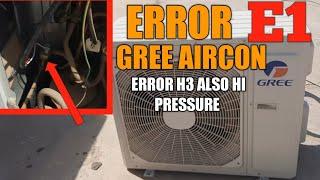 ERROR E1 Gree Wall Mounted type. how trouble E1error Ac How To Fix Error E1 0505265874